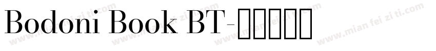 Bodoni Book BT字体转换